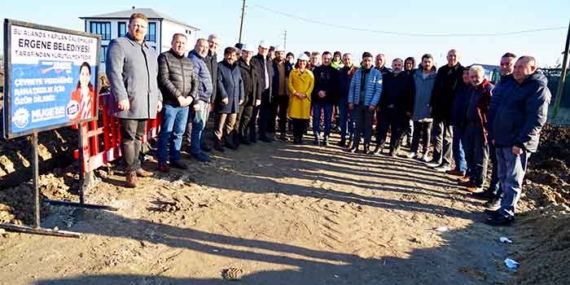 Ergene’de Esenler Mahallesine Doğalgaz  Çalışmaları Başladı